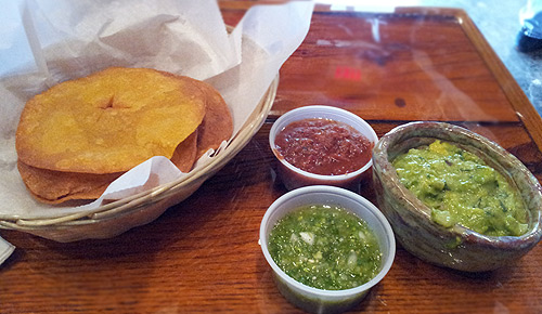 Chips, salsa and guacamole