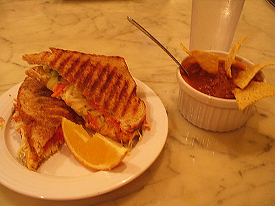 Veggie Panini with Pumpkin Chili