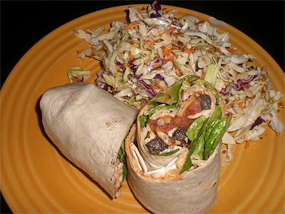 Portabella mushroom wrap