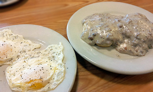 Eggs, Biscuits and Gravy