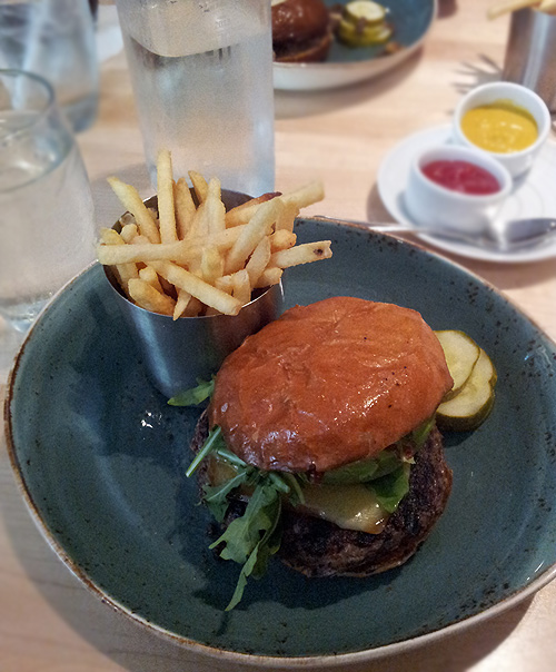 Cincinnati Spiced Bison Burger at Red Roost Tavern