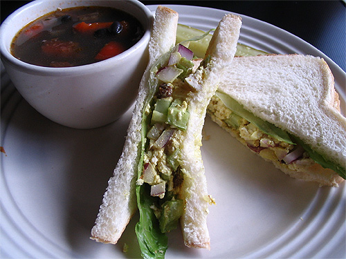 Curry Tofu sandwich at The Grove