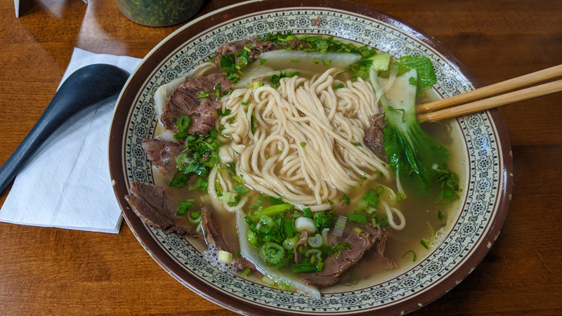 Bao Bun Bowl pulled noodles