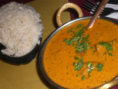 Dusmesh's Rogan Josh and Basmati rice