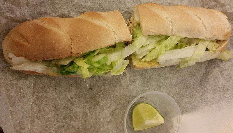 Jamaican-ish Jerk BBQ chicken sandwich