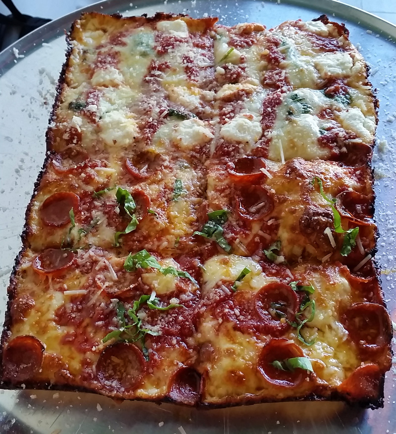 Detroit-style pizza