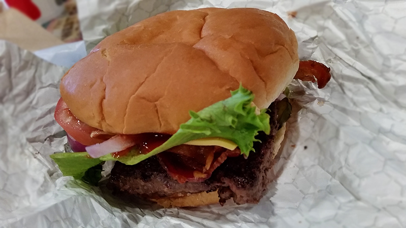 Bread Zeppelin burger